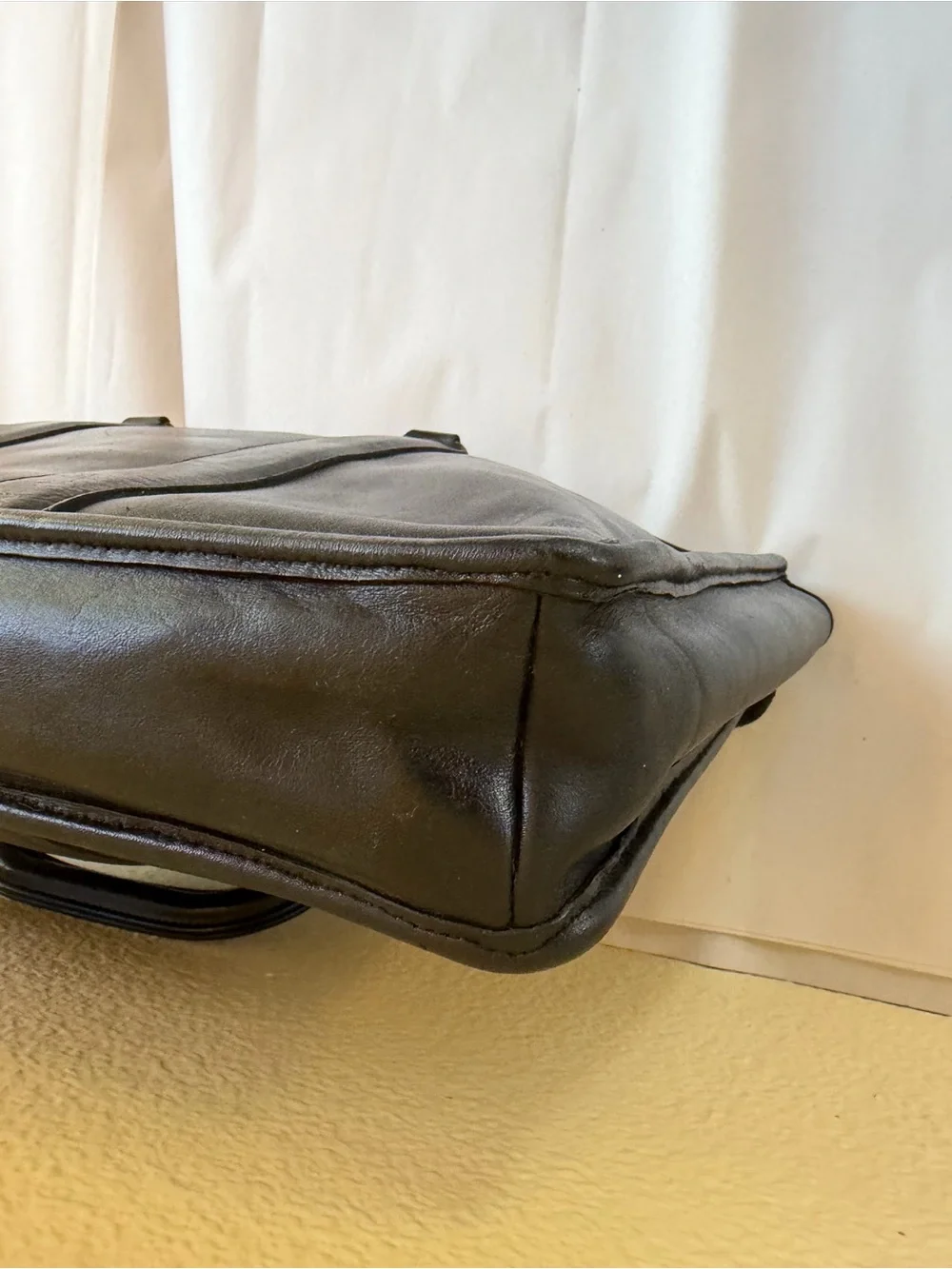 Vintage Coach 5300 Black Leather Briefcase Made in USA 1994 EUC!